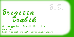 brigitta drabik business card